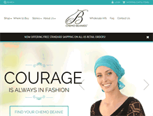 Tablet Screenshot of chemobeanies.com